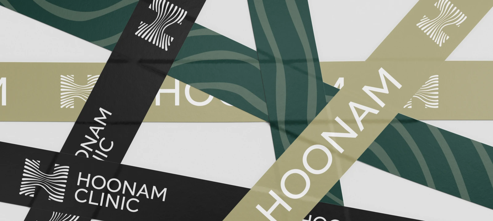 Original Hoonam ribbons and tapes from the brandbook