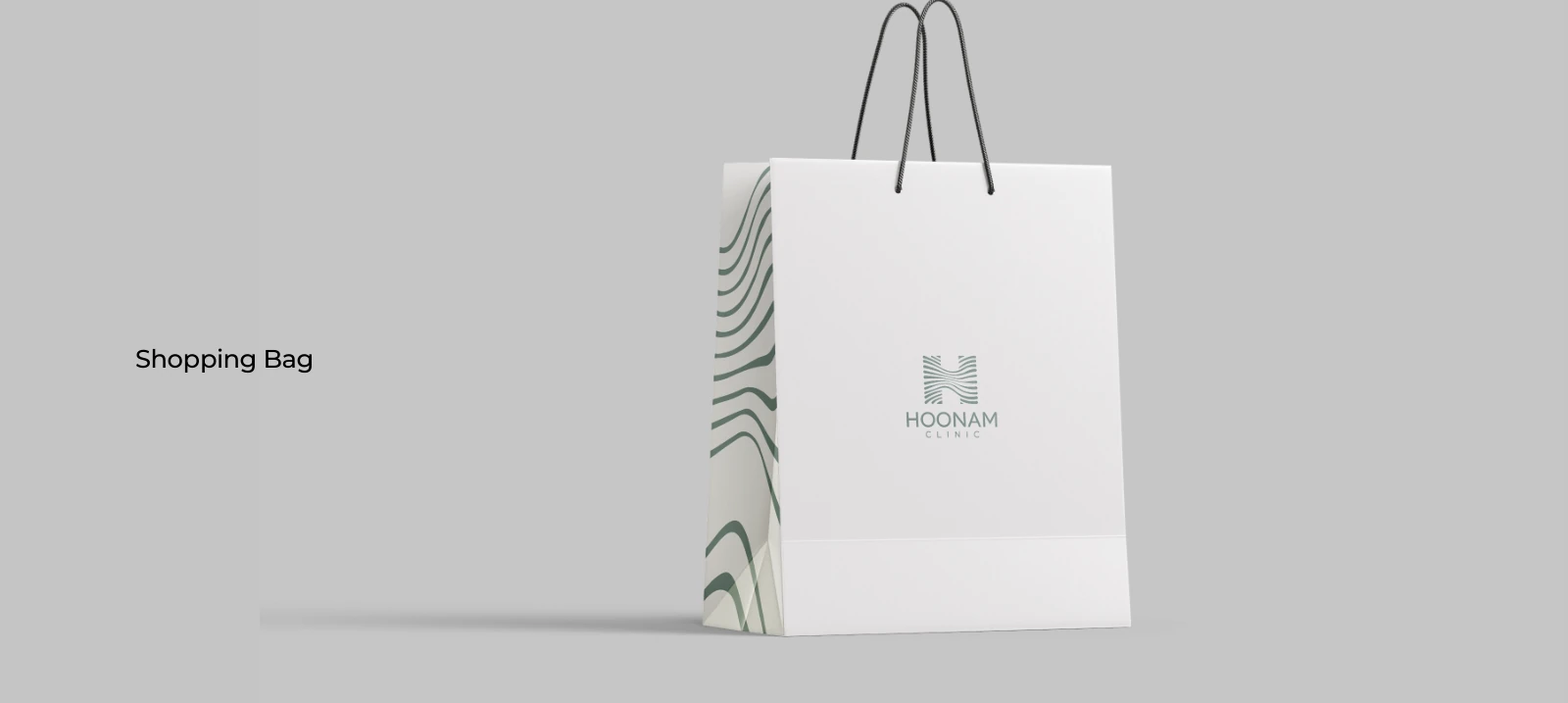 Original shopping bag with patterned sides