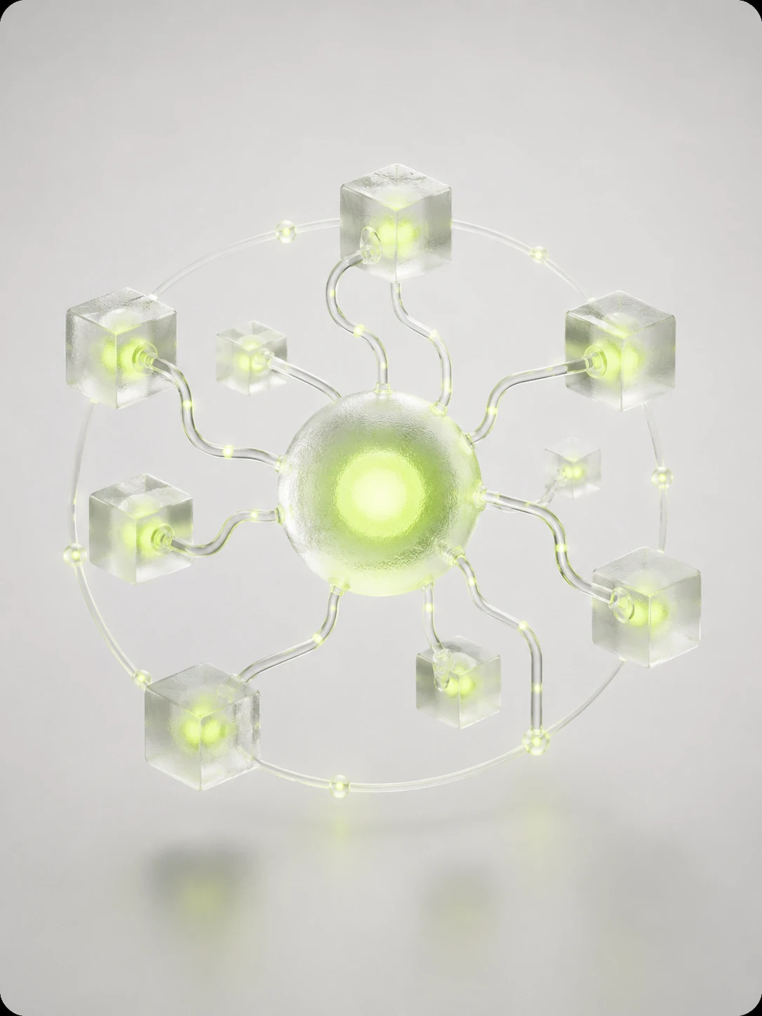 An intelligence core receiving activity signals